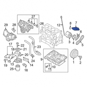 Oil receiver for Ford Escape 13-19 2.5 engine