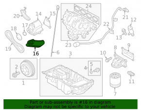 Oil receiver for Ford Escape 13-19 2.5 engine
