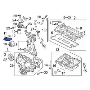 Oil receiver for Ford Escape 13-19 2.5 engine