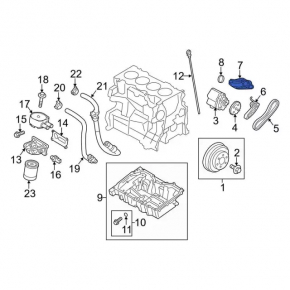 Oil receiver for Ford Escape 13-19 2.5 engine