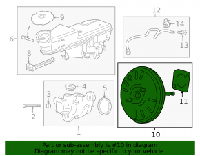 Chevrolet Cruze 16- vacuum booster