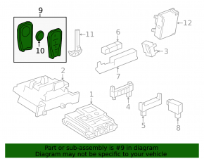 Key Chevrolet Bolt EV 22-23 4 buttons