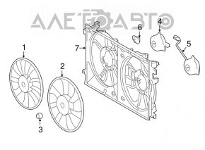 The diffuser radiator shroud is bare for Toyota Prius 50 16-22, the fasteners are broken.