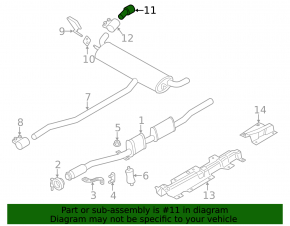 Left muffler tip Mini Cooper Countryman R60 11-16 S model