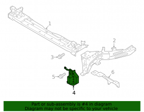 Front left headlight bracket Volvo XC40 19-25