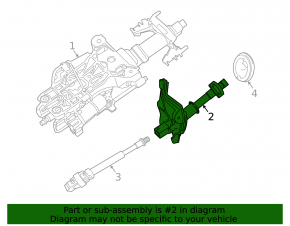 Steering cardan shaft BMW 5 F10 11-16 first AWD