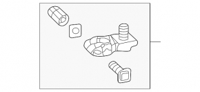 Positive battery terminal Honda HR-V 16-22