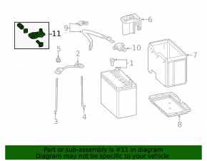 Positive battery terminal Honda HR-V 16-22