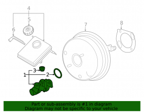 BMW X3 F25 11-16 Brake Master Cylinder
