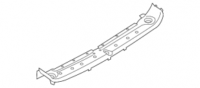 Trunk opening trim BMW X3 G01 18-21 black
