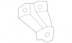 Front right lower wing bracket Lexus ES300h ES350 13-18