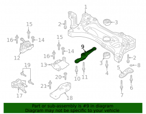 Front engine mount Audi A3 8V 15-18 4d, 1.8T, 2.0T