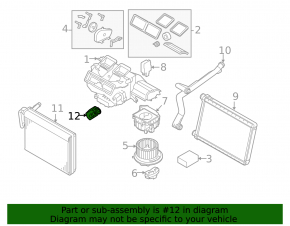 Air Conditioning Heater Valve BMW X3 F25 11-17