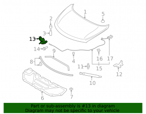 Nissan Murano z51 hood lock 09-14