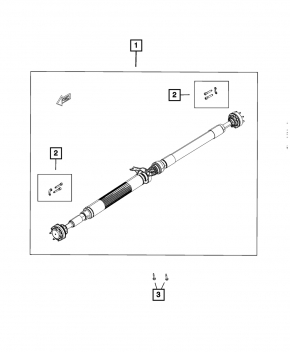 Cardan shaft cardan Dodge Challenger 15-23 5.7 rwd automatic transmission
