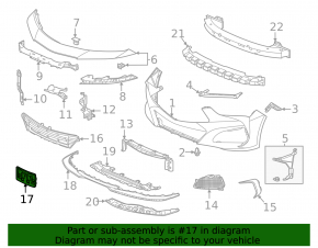 Front license plate area Acura TLX 21-25