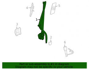 Lexus Hs250h 10-12 Driver's Seat Belt