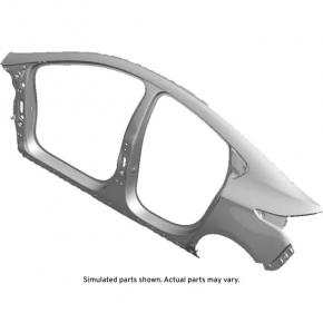 Chevrolet Volt 16 rear left quarter wing, silver, dented