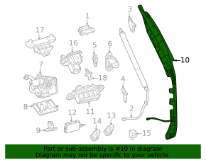 Right tailgate tilt sensor for Lexus LX 22-26