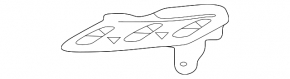 Front bumper bracket metal left Kia Optima 11-13 prerest