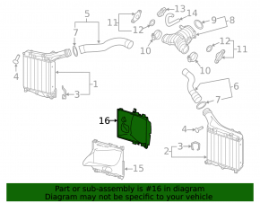 Intercooler Deflector Right Rear Porsche Cayenne 958 11-17 4.8 Turbo