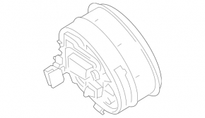 Mercedes H247 GLA 20-23 black steering wheel airbag