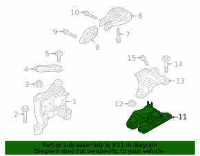 Left engine mount for Mazda CX-50 23-25 2.5T