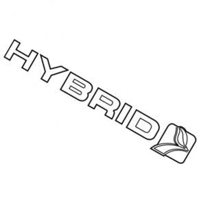 Emblem inscription Hybrid tailgate Ford C-max MK2 13-18
