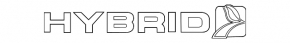 Emblem inscription Hybrid tailgate Ford C-max MK2 13-18