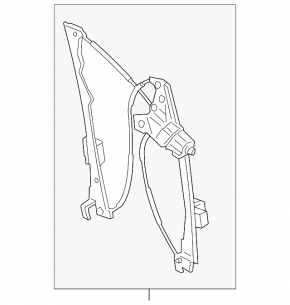 Lincoln MKC 15-19 front right window regulator with motor