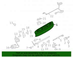 Land Rover Range Rover 13-21 bare lower tailgate