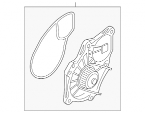 Cooling pump for Audi Q3 83A 19-25 2.0T