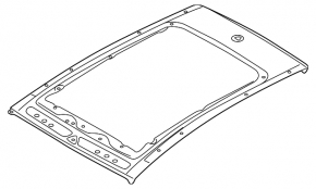 Metal roof Volkswagen ID.4 21-23 for panorama, on the body