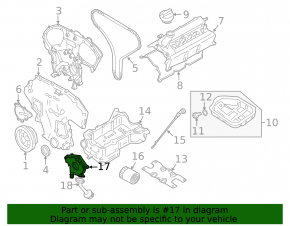 Oil pump for internal combustion engine Infiniti JX35 QX60 13