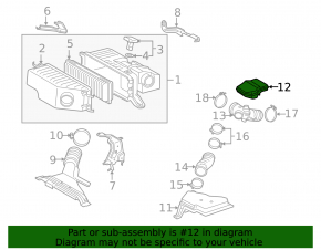 Toyota Highlander 01-07 garbage container