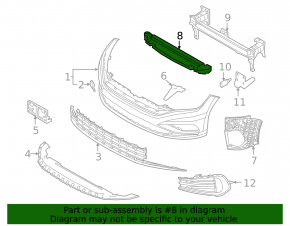 VW Jetta 22-24 Front Bumper Absorber