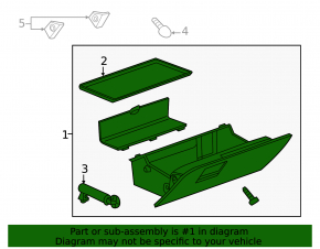 Chevrolet Volt 11-15 glove compartment