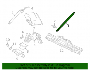 Shock absorber tailgate left Volvo V90 17-22 usa
