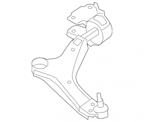 Lower control arm, front right, Volvo S60 11-18
