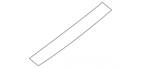 Left rear fender molding for Volvo XC40 19-22, gloss black, broken guide