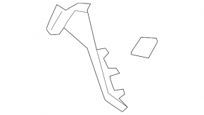 Front panel trim, left side, upper, black, Audi E-Tron 19-23