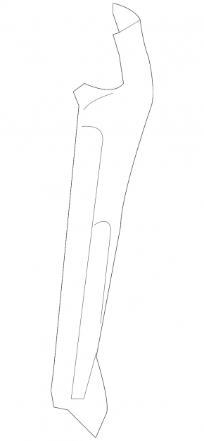 Hood lock strip for Toyota Solara 2.4 04-08