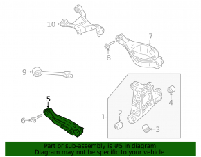 Rear right spring control arm for Nissan Murano z53 25-26