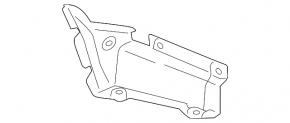 Right rear bumper guard for Subaru Impreza WRX GH 2008-2011 5D