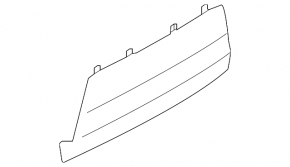 Subaru Ascent 19-26 rear bumper lower center trim