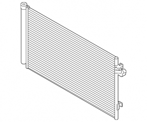 Air conditioning condenser radiator BMW X7 G07 19-24 N63, S68