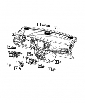 USB Hub, AUX Chrysler Pacifica 17-20