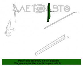 Door trim side front left rear Fiat 500X 16-22