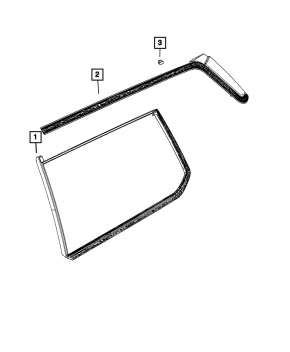 Rear right fixed glass window for Jeep Grand Cherokee WL 21-25 tinted, long