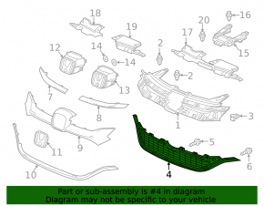 Honda CRV 15-16 grille